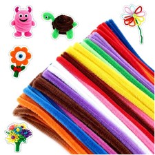 200 Festlich Bunte Pfeifenreiniger für Kinder - Ideal zum Basteln und Dekorieren