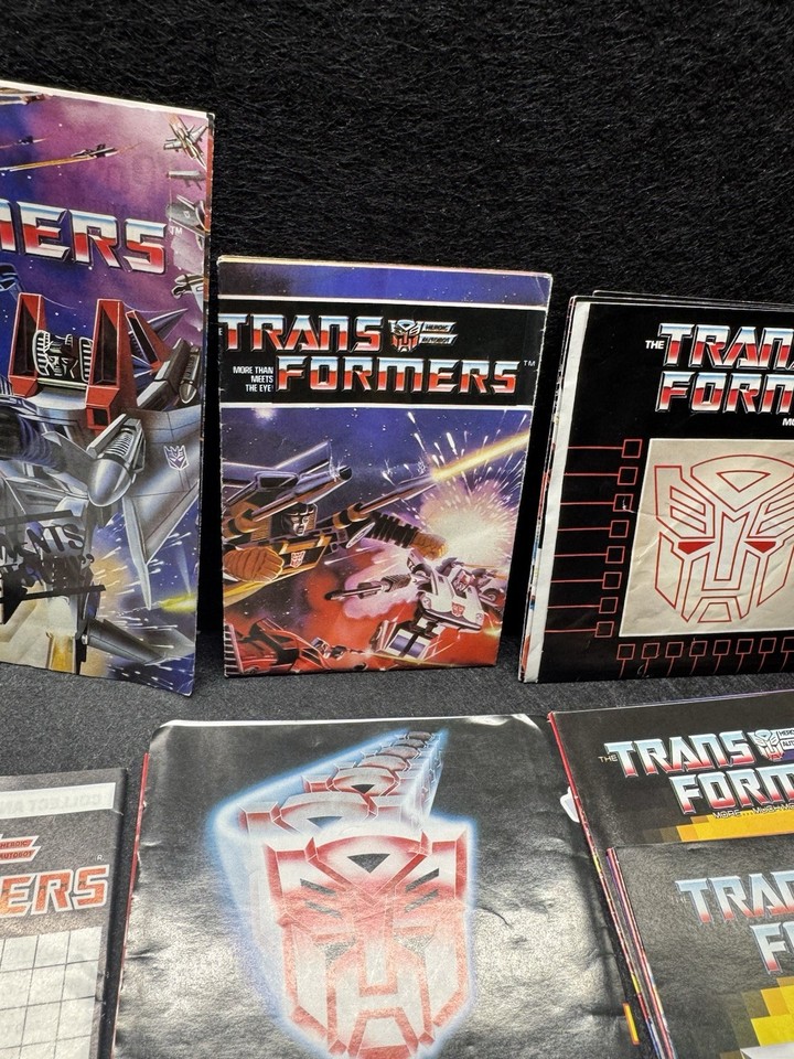 Transformer G1 Lot Of Instructions Books Posters Inserts Stickers | eBay