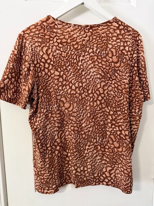 Nieman Marcus Exclusive Pullover Patterned Blouse… - image 3