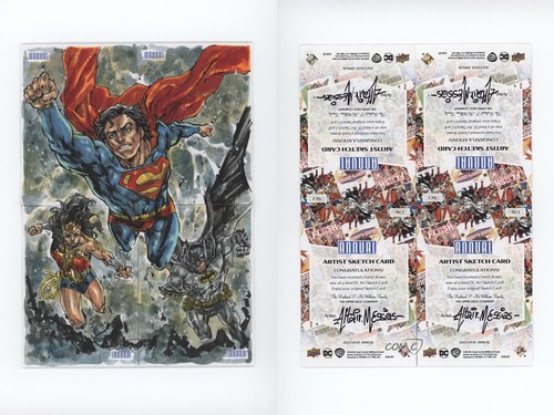2023 DC Annual 4-Piece Puzzle Superman Batman 1/1 Altair Messias Auto Sketch - Imagen 3 de 3