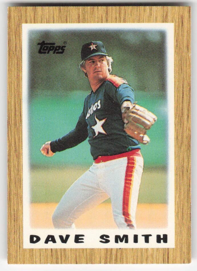 1987 Topps Major League Leaders Minis Dave Smith #12 Houston Astros