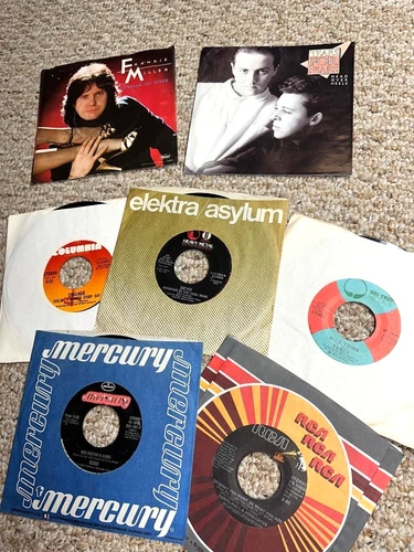 RUSH DEVO + MORE - RARE LOT 70's 80's vinyl Rock Prog New Wave Punk 45's