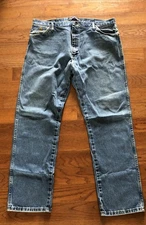 WRANGLER George Strait Jeans Mens Sz 40x32 Measured Med Wash Cowboy Cut Western