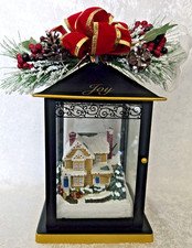 Bradford Exchange Thomas Kinkade Sparkle Of The Season JOY Christmas Lantern