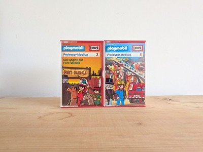 2 MCs Kassetten - Playmobil - Professor Mobilux - Europa 80er