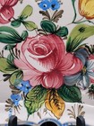 VINTAGE Square HAND-PAINTED Floral PLATTER From Quadritalia, Italy — photo 6
