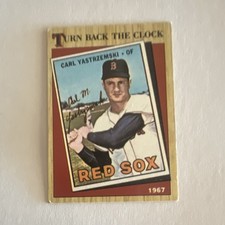 Topps 1987 Turn Back The Clock Carl Yastrzemski #314 Red Sox Baseball