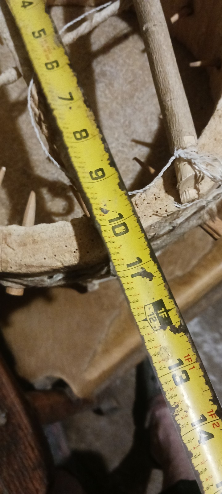 *AWESOME ANTIQUE NATIVE AMERICAN  RAWHIDE  DRUM  PEG DRUM HTF NICE SOUND !*