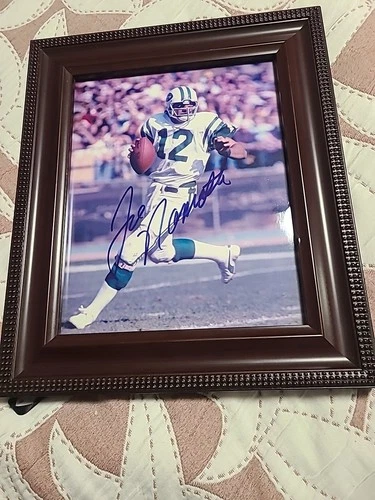 Joe Namath signed autographed 8x10 Photo In Frame! Very Nice!!