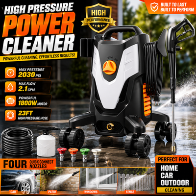 #ad Electric Pressure Washer 4500PSI 2.8GPM Anti Tip 4 Nozzles Stainless Wand Car $159.99