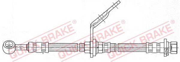 Vorderachse Links Quick Brake 58.992 Bremsschlauch FüR Honda-image