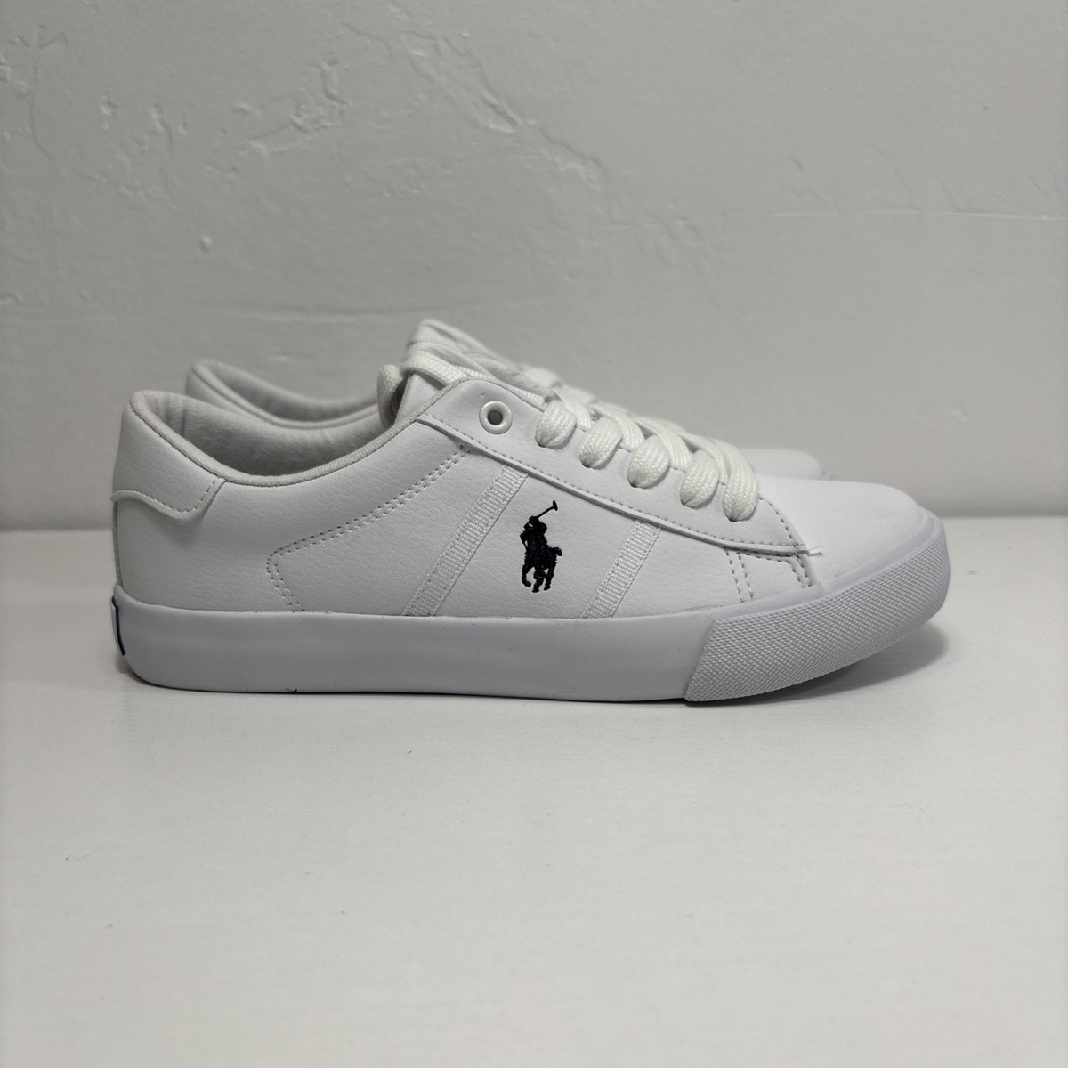 Polo Ralph Lauren Geoff II Boys Shoes Sz 4m Low Top Shoes White