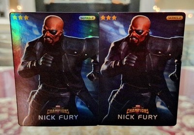 MARVEL CONTEST OF CHAMPIONS DAVE & BUSTERS NICK FURY FOIL & NONFOIL