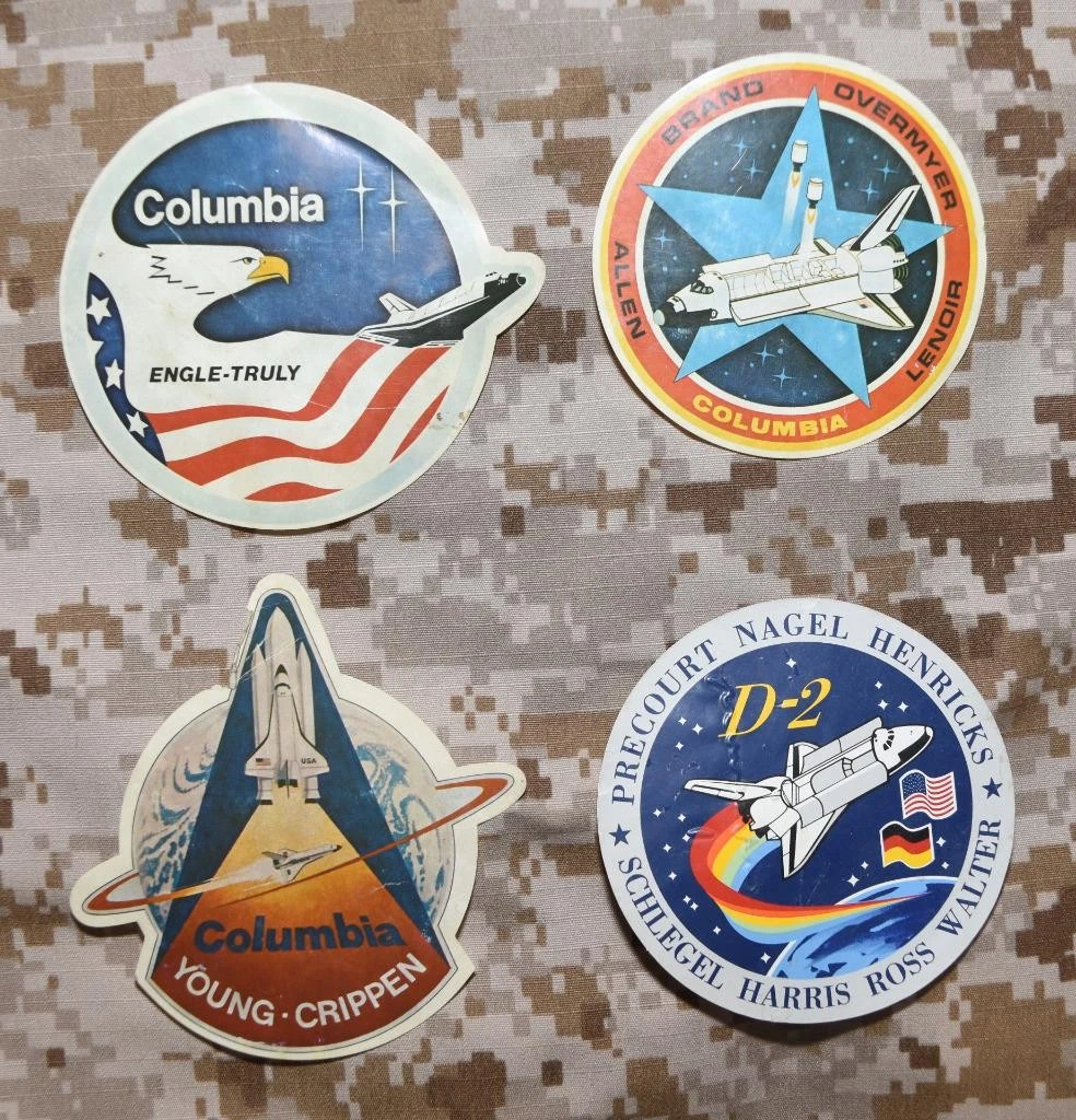 NASA Sticker Space Shuttle Exploration Mission Collectibles for