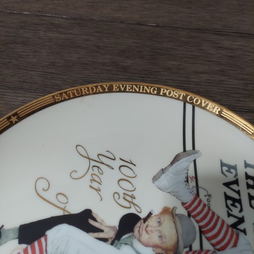 Sports Impressions Norman Rockwell Plate 100th Yr of Baseball COA Num. 54/1500 - Picture 7 of 12