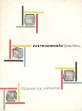 IPERFAN FIDENZA VITRARIA 1935 Italian Glass Brick Block HOLOPHANE GLASS CEMENT