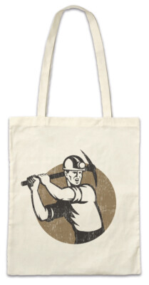 Miner VI Stofftasche Einkaufstasche Mineworkers Miners Mining Socialism Worker