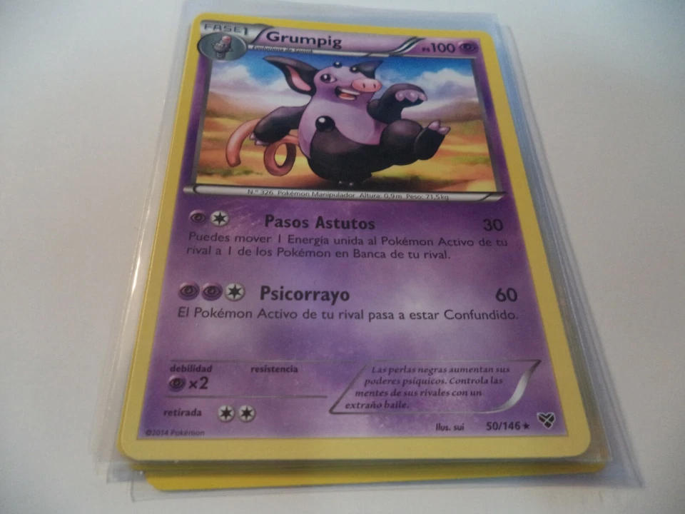 (EKK) SPANISH POKÉMON CARD GRUMPIG 50/146* IN VERY GOOD CONDITION - Imagen 1 de 1