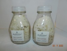 lot 2 NEW HEARTH AND HAND WITH MAGNOLIA FIR AND LEATHER SCENTED BATH SALTS 16 OZ