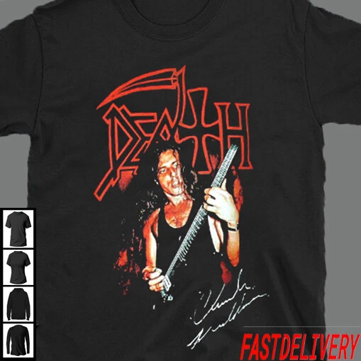Rare Death Chuck Schuldiner T shirt Black All Size S 2345XL Cotton Tee D299
