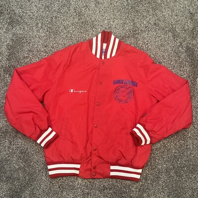 VINTAGE 1998 NCAA FINAL FOUR KANSAS Champion JACKET Size L