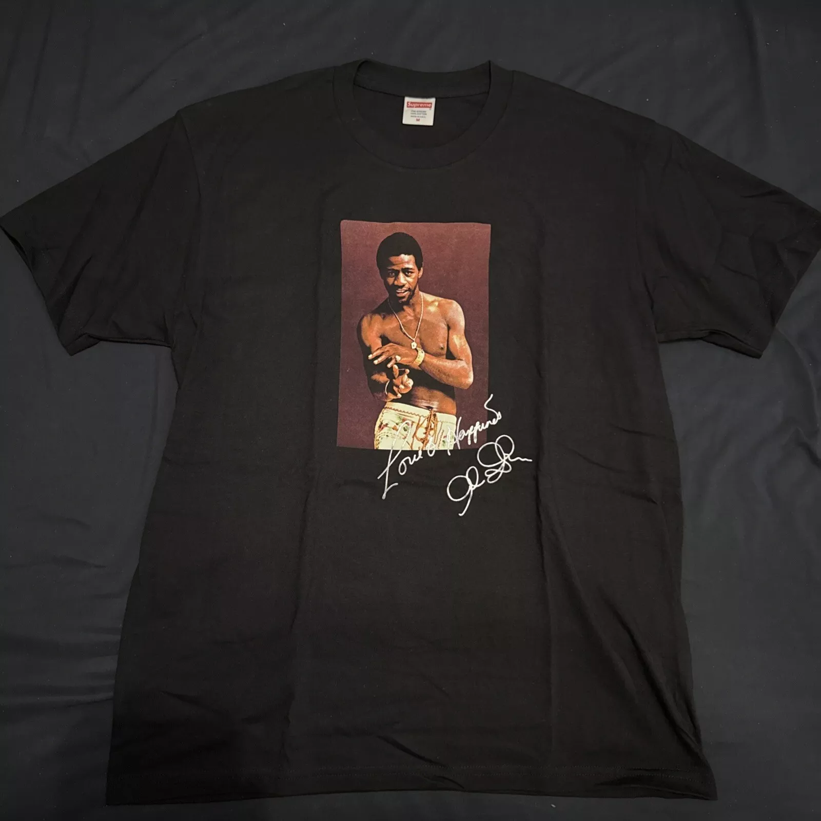 Tee shirt noir Supreme Al vert taille M neuf
