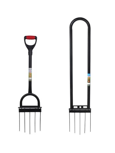 Dirt Turner Manual Dirt Turning Rake Deep Turning Tools Farm Fork Tools - 第 6/14 張圖片