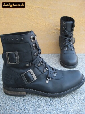 Harley Davidson Boots Billings schwarz Kult geschnürte Bikerboots Gr. 40 bis 46
