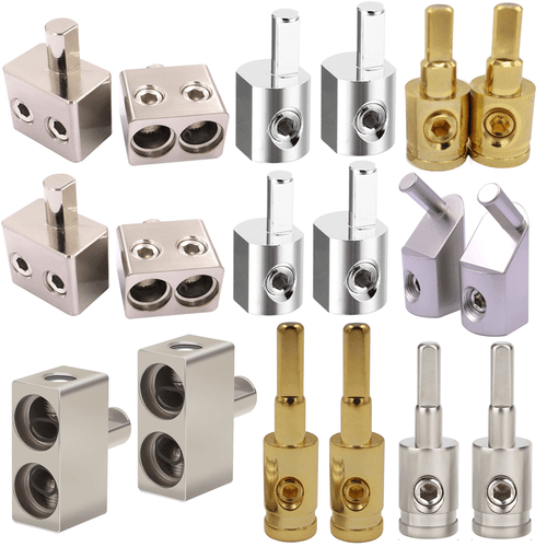 Power Car Audio AMP Gauge Pin Ground Wire Pin AWG Input Wire Reducer Terminal - Imagen 1 de 44