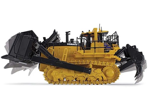 KOMATSU D475A-8 DOZER WITH RIPPER YELLOW 1/50 DIECAST MODEL FIRST GEAR 50-3482 - Picture 5 of 6
