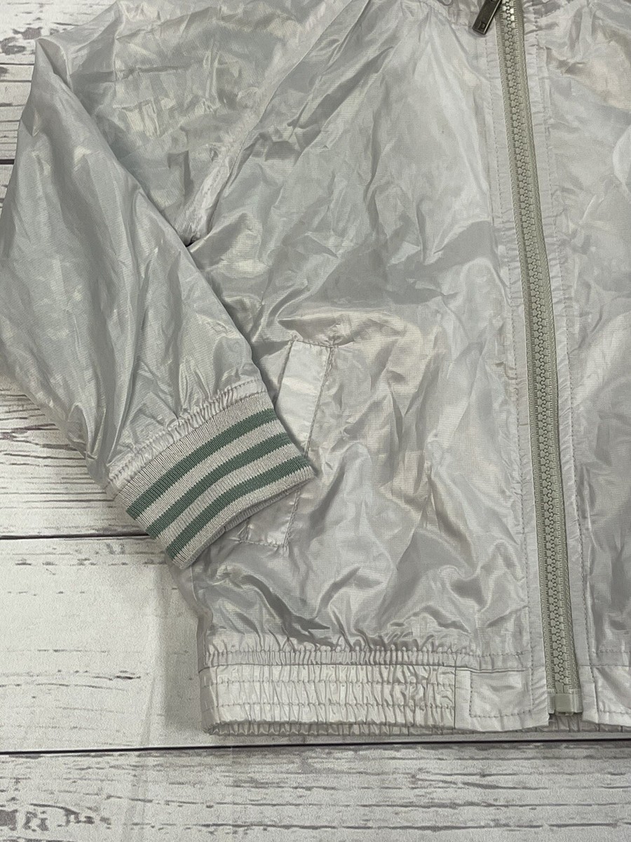 【美品✨】and per se フルジップジャケット アイボリーグレー Perimitz French Casual Gray Windbreaker Zip Up Jacket Boys Size