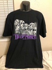 DEEP PURPLE In Rock DOUBLE-SIDED Mens BLACK T-SHIRT - SIZE SMALL - MINT COND.