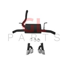 FÜR JEEP WRANGLER 18 - Auspuff Schalldämpfer, Neu, 2.0&3.6L Benzin, Chromspitzen