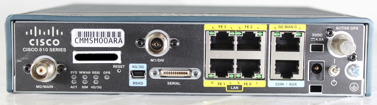 Cisco 819-4G Router C819G-4G-VZ-K9 800-45405-01 CMMSM00ARA (No AC
