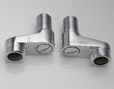 2 Pcs Polished Chrome Claw Foot Bathtub Faucet Adjustable Swing Arms sba129