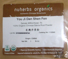 Organic Dan Shen Red Sage Root Powder Salvia miltiorrhiza Nuherbs 1lb