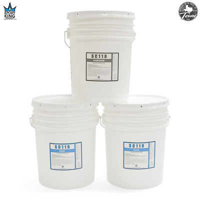 CLEAR EPOXY RESIN 15 GALLON KIT * UV RESISTANT * MARINE GRADE * NON-TOXIC * BOAT