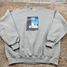 Vintage Mickey Legendary Mouse Sweatshirt Grey XL The Disney Store