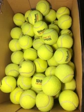 50 Used Tennis Balls mixed brands dog toys, chairs, etc.