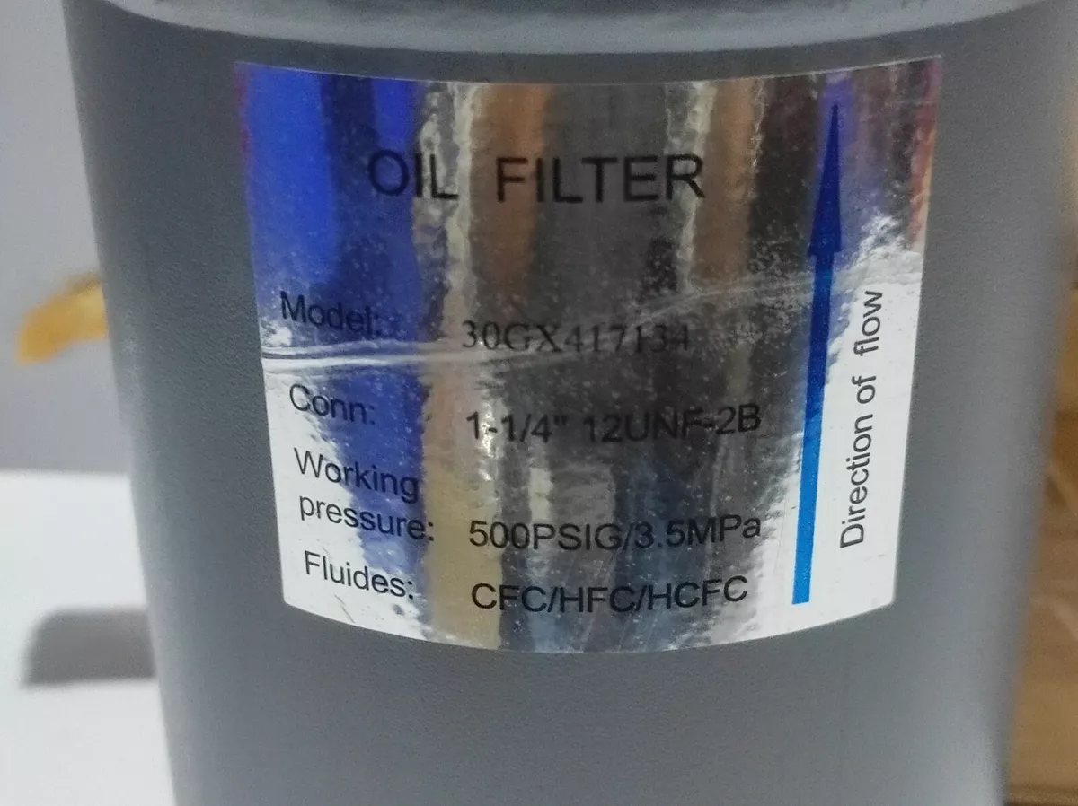 Carrier 30GX417134 External Oil Filter Conn: 1-1/4” 12UNF-2B | eBay