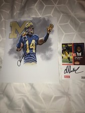 Josh Metellus Michigan Wolverines Signed autographed 8x10 football photo & CARD!