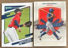 Francisco Lindor 2021 Panini Lot America's Pastime & Donruss Photo Variation x2