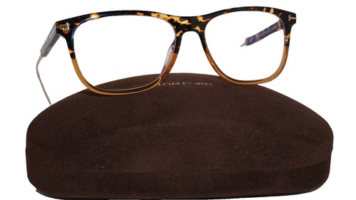 Tom Ford FT6039 Eyeglasses Dark Havana Acetate Rectangular Tom Ford FT6039 B 052 Dark Havana Blue Filter Rectangle  main image 4