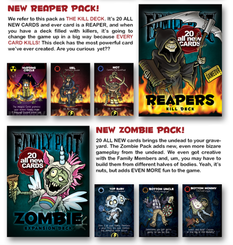 FAMILY PLOT ALL 6 NEW EXPANSION DECKS! NIB from the CREATORS! - Picture 2 of 18