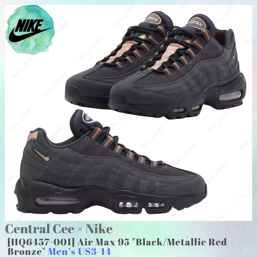 Central Cee × Nike Air Max 95 Black Metallic Red Bronze HQ6457-001