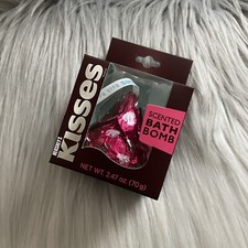 Hershey s Kisses Raspberry Creme Kiss Wrapped Bath Bomb LE Valentine ; Kawaii
