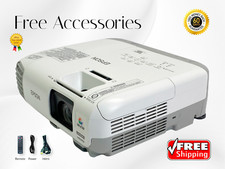 Epson PowerLite W29 3LCD Projector 4K Wireless 3000 Lumens 16:10 WXGA w/Kit  
