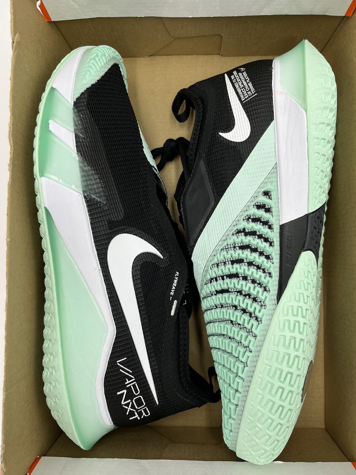Size 11.5 Nike Court React Vapor NXT Black Mint Foam 2022 for sale online eBay