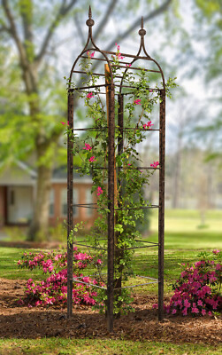 H Potter Ogee Trellis - 7ft Decorative Garden Obelisk for Climbing Plants & Vine