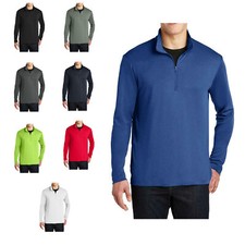 Men's Long Sleeves PosiCharge Competitor Cadet Collar 1/4-Zip Pullover ST357